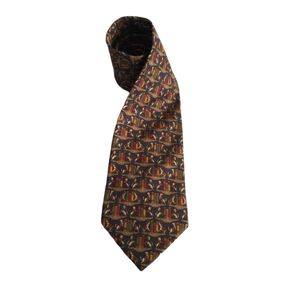 Salvatore Ferragamo Silk Tie NWOT - Picture 2 of 9